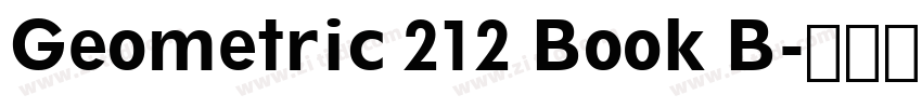 Geometric 212 Book B字体转换